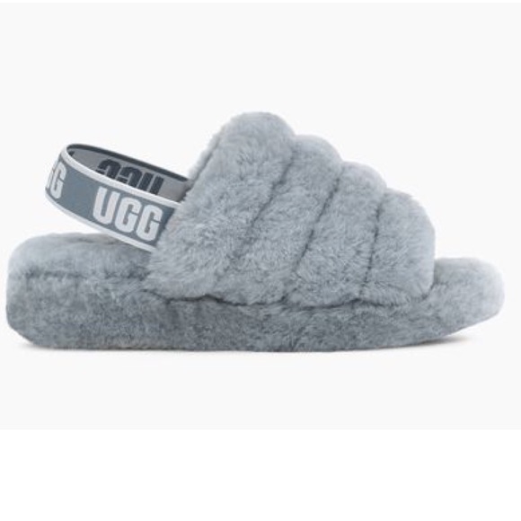 UGG FLUFF YEAH SLIDE COLOR:ASH - Picture 3 of 6